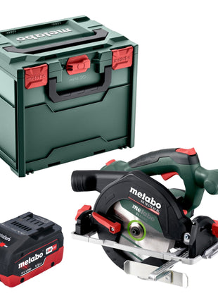 Scie circulaire sur batterie Metabo KS 18 LTX 57 BL 18 V 57 mm + 1x batterie LiHD 5,5 Ah + Metabox - sans chargeur