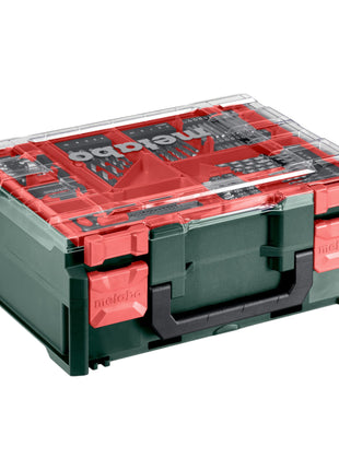 Metabo SB 18 L set perceuse à percussion sans fil 18 V 50 Nm (602317710) + 2x batteries 2,0 Ah + chargeur + atelier mobile 78 pièces + mallette