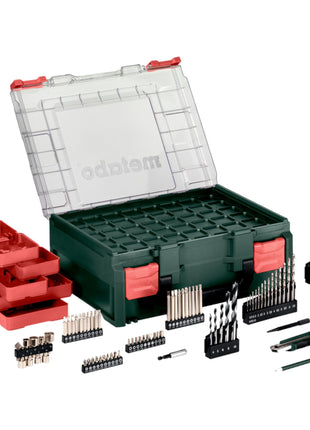 Metabo SB 18 L set perceuse à percussion sans fil 18 V 50 Nm (602317710) + 2x batteries 2,0 Ah + chargeur + atelier mobile 78 pièces + mallette