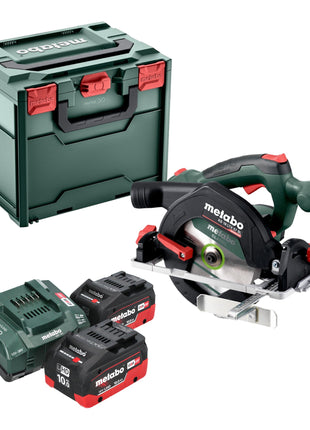 Metabo KS 18 LTX 57 BL Akku Handkreissäge 18 V 57 mm + 2x LiHD Akku 10,0 Ah + Ladegerät + Metabox