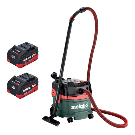 Metabo AS 36 18 L 20 PC aspirador en seco y húmedo a batería 36 V (2x 18 V) 20 L + 2x batería LiHD 5,5 Ah - sin cargador