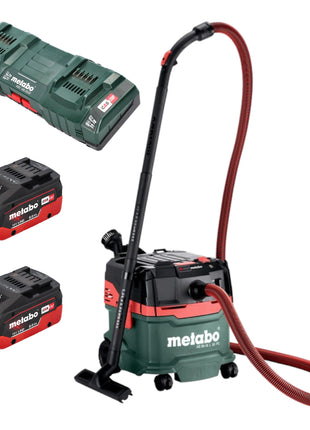 Metabo AS 36 18 L 20 PC aspirador en seco y húmedo batería 36 V (2x 18 V) 20 L + 2x batería LiHD 8,0 Ah + cargador doble