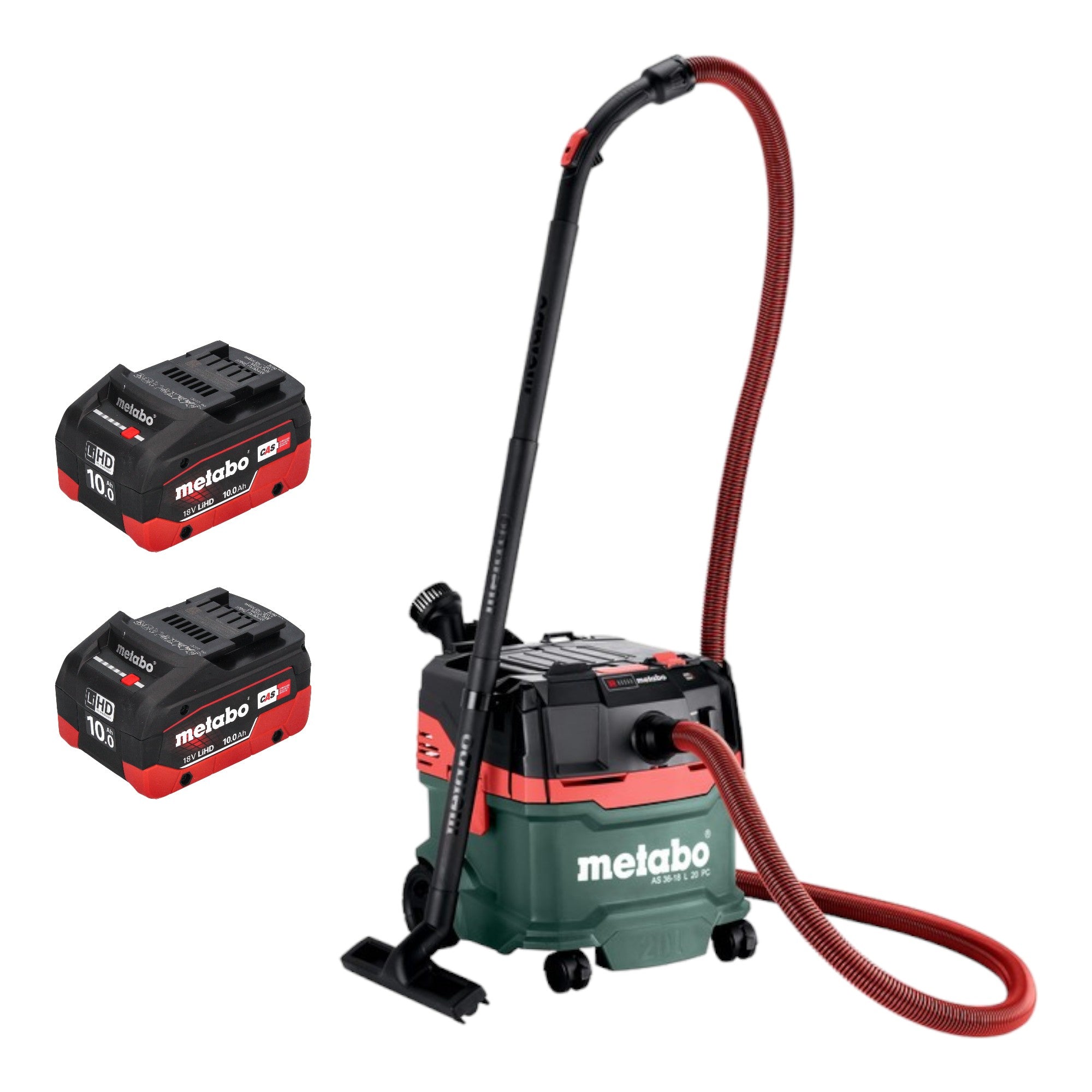 Metabo AS 36 18 L 20 PC Akku Nass Trocken Sauger 36 V 2x 18 V 20 L 2x LiHD Akku 10 0 Ah ohne Ladegeraet 0 - toolbrothers