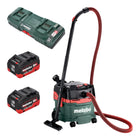 Metabo AS 36 18 L 20 PC aspirador en seco y húmedo a batería 36 V (2x 18 V) 20 L + 2x batería LiHD 10,0 Ah + cargador doble