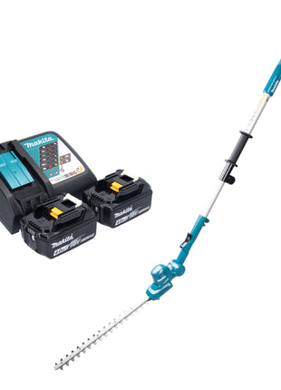 Cortasetos a batería Makita DUN 461 WRM2 18 V 46 cm + 2x baterías 4,0 Ah + cargador