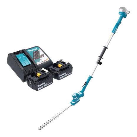 Makita DUN 461 WRM2 Akku Heckenschneider 18 V 46 cm + 2x Akku 4,0 Ah + Ladegerät