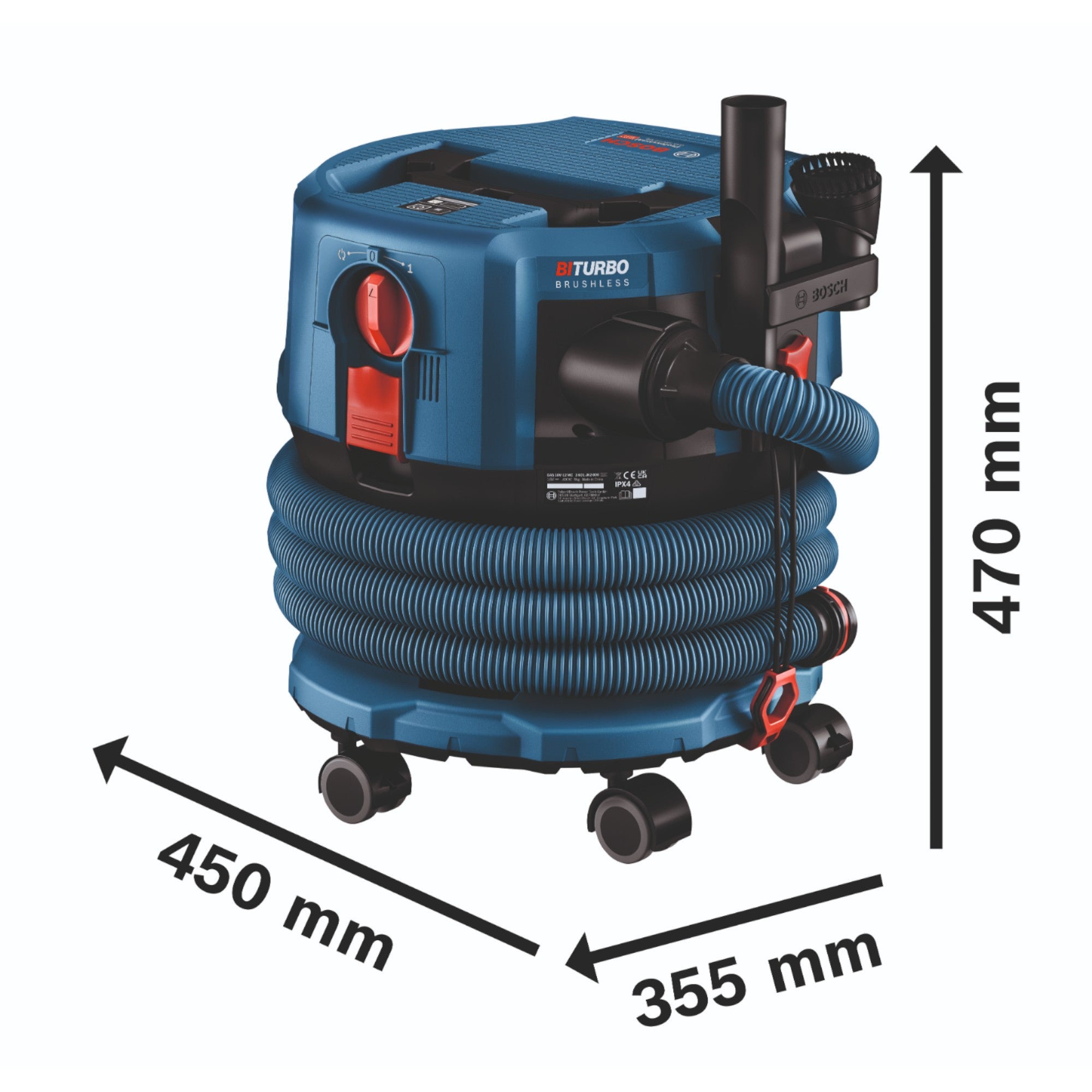 Bosch GAS 18V 12 MC Professional Akku Staubsauger BITURBO Brushless 1x ProCore Akku 4 0 Ah Ladegeraet Zubehoer 4 - toolbrothers