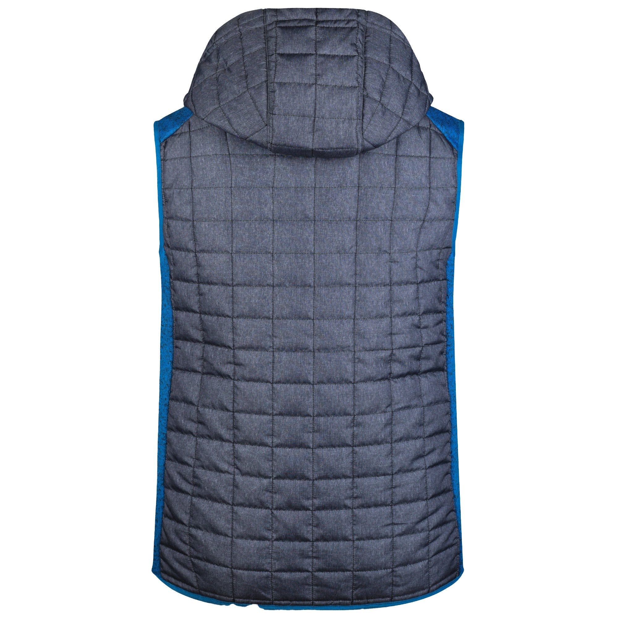 L Boxx Herren Hybrid Strickfleece Gilet Weste royal melange anthracite melange Groesse S 1 - toolbrothers
