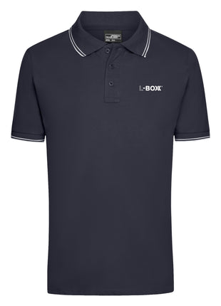 L-Boxx Herren Polo Shirt navy / white Größe S