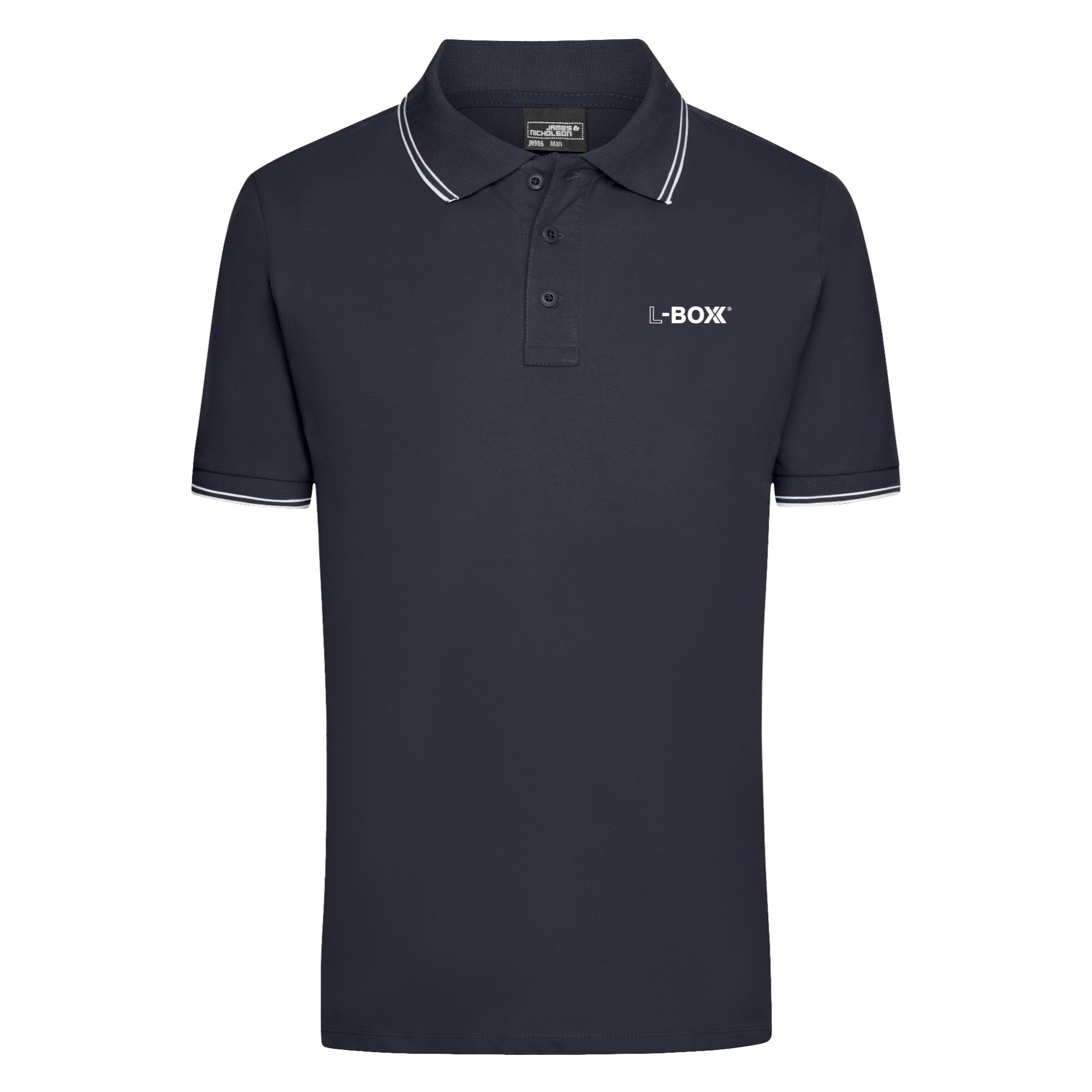 L Boxx Herren Polo Shirt navy white Groesse M 0 - toolbrothers