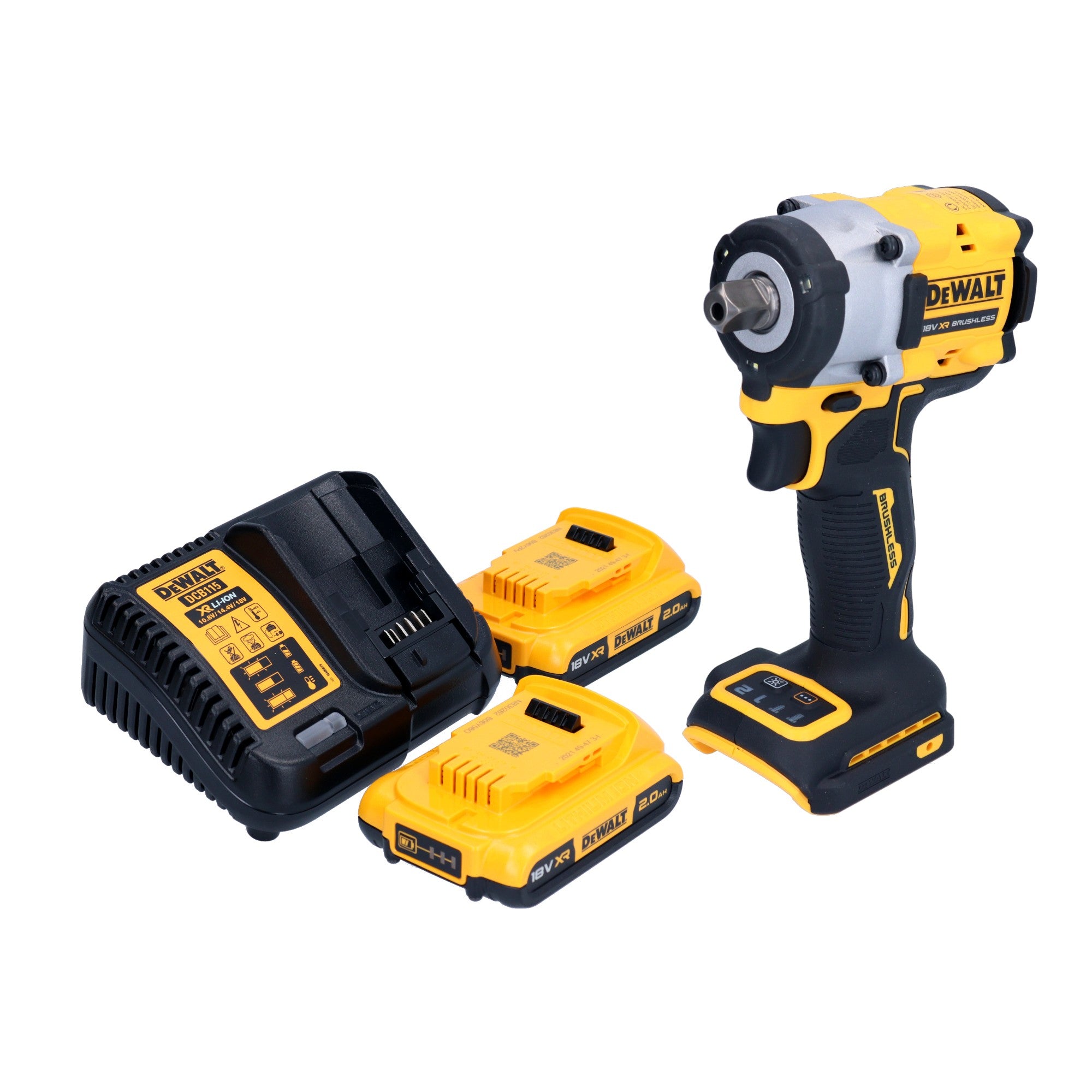 DeWalt DCF 922 D2 Akku Schlagschrauber 18 V 406 Nm 1 2 Brushless 2x Akku 2 0 Ah Ladegeraet 0 - toolbrothers
