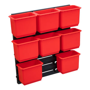 Toolbrothers RHINO Container Set Nr. 2 Werkstattwand mit 8 Behältern für RHINO XXL Koffer