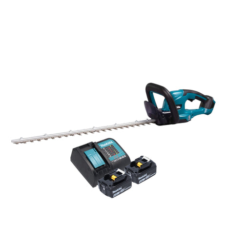 Makita DUH 607 SM2 Akku Heckenschere 18 V 60 cm + 2x Akku 4,0 Ah + Ladegerät