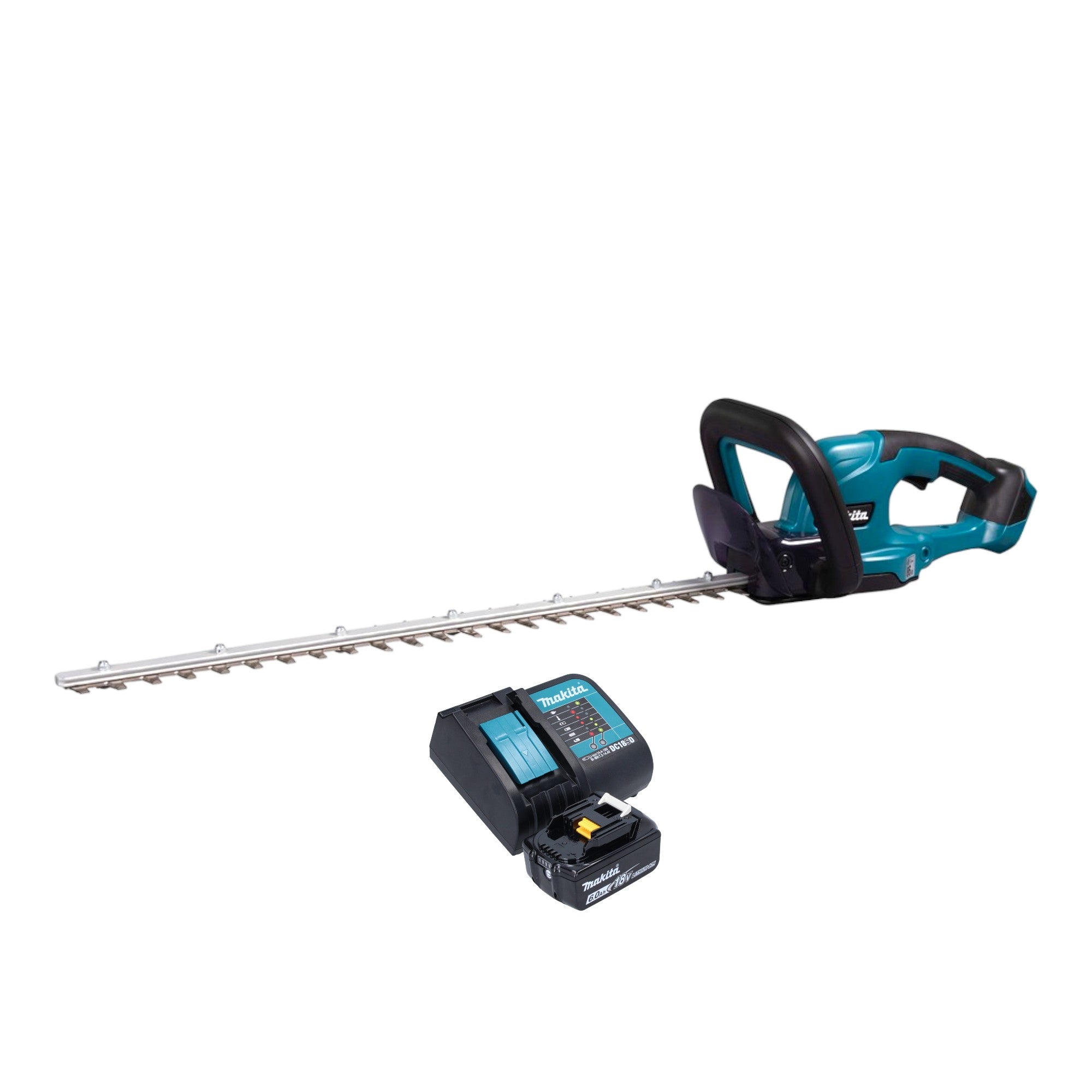 Makita DUH 607 SG Akku Heckenschere 18 V 60 cm 1x Akku 6 0 Ah Ladegeraet 0 - toolbrothers