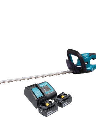 Makita DUH 607 SG2 Akku Heckenschere 18 V 60 cm + 2x Akku 6,0 Ah + Ladegerät