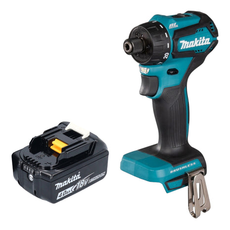 Makita DDF 083 M1 taladro atornillador inalámbrico 18 V 40 Nm 1/4'' sin escobillas + 1x batería 4,0 Ah - sin cargador