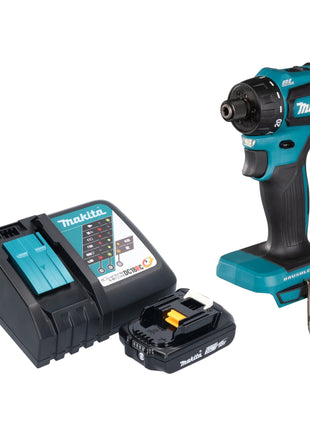 Makita DDF 083 RA1 perceuse-visseuse sans fil 18 V 40 Nm 1/4'' sans balai + 1x batterie 2,0 Ah + chargeur