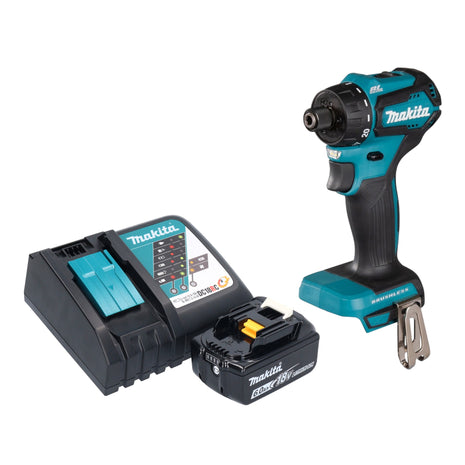 Makita DDF 083 RG1 Akku Bohrschrauber 18 V 40 Nm 1/4'' Brushless + 1x Akku 6,0 Ah + Ladegerät