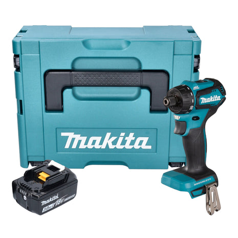 Makita DDF 083 F1J taladro atornillador inalámbrico 18 V 40 Nm 1/4'' sin escobillas + 1x batería 3,0 Ah + Makpac - sin cargador