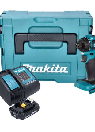 Makita DDF 083 SA1J Akku Bohrschrauber 18 V 40 Nm 1/4'' Brushless + 1x Akku 2,0 Ah + Ladegerät + Makpac