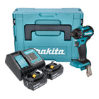 Makita DDF 083 SFJ Akku Bohrschrauber 18 V 40 Nm 1/4'' Brushless + 2x Akku 3,0 Ah + Ladegerät + Makpac