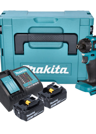 Makita DDF 083 SMJ perceuse-visseuse sans fil 18 V 40 Nm 1/4'' brushless + 2x batterie 4,0 Ah + chargeur + Makpac