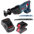 Bosch GSA 18V-Li N Akku Reciprosäge 18V Säbelsäge + 2x Sägeblatt + 2x 4,0 Ah ProCORE Akku + Ladegerät - Toolbrothers