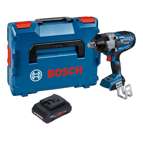 Bosch GDS 18V-1600 HC Atornillador de impacto inalámbrico profesional 18 V 1600 Nm 3/4'' BITURBO Brushless + 1x batería ProCORE 4,0 Ah + L-Boxx - sin cargador