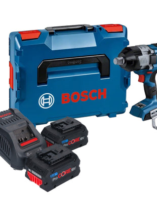 Bosch GDS 18V-1600 HC Professional Akku Schlagschrauber 18 V 1600 Nm 3/4'' BITURBO Brushless ( 06019M1002 ) + 2x ProCORE Akku 8,0 Ah + Ladegerät + L-Boxx