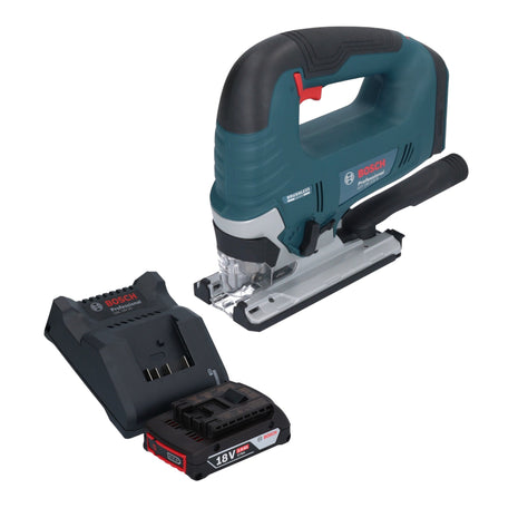 Bosch GST 18V-125 B Sierra de calar inalámbrica profesional 18 V 125 mm sin escobillas + 1x batería 2,0 Ah + cargador