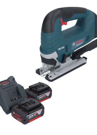 Bosch GST 18V-125 B Professional Akku Stichsäge 18 V 125 mm Brushless + 2x Akku 4,0 Ah + Ladegerät