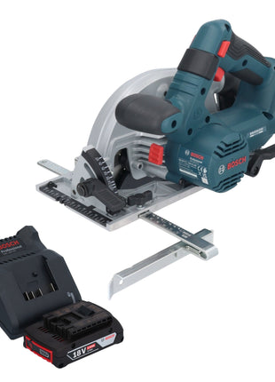 Bosch GKS 18V-57-2 Scie circulaire sans fil professionnelle 18 V 165 mm sans balai + 1x batterie 2,0 Ah + chargeur