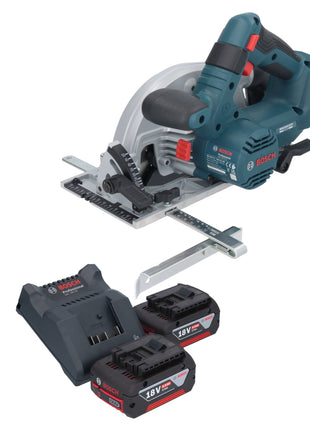 Bosch GKS 18V-57-2 Professional Akku Handkreissäge 18 V 165 mm Brushless + 2x Akku 4,0 Ah + Ladegerät