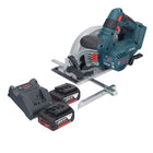 Bosch GKS 18V-57-2 Scie circulaire sans fil professionnelle 18 V 165 mm sans balais + 2 batteries 5,0 Ah + chargeur