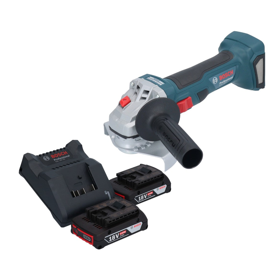 Bosch GWS 18V 7 Professional Akku Winkelschleifer 18 V 125 mm Brushless 2x Akku 2 0 Ah Ladegeraet 0 - toolbrothers