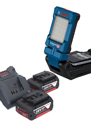 Bosch GLI 18V-800 Professional Lampe sans fil 18 V 800 lm + 2x batterie 5,0 Ah + chargeur