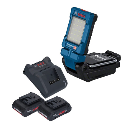 Bosch GLI 18V-800 Professional Lampe sans fil 18 V 800 lm + 2x batterie ProCORE 4,0 Ah + chargeur