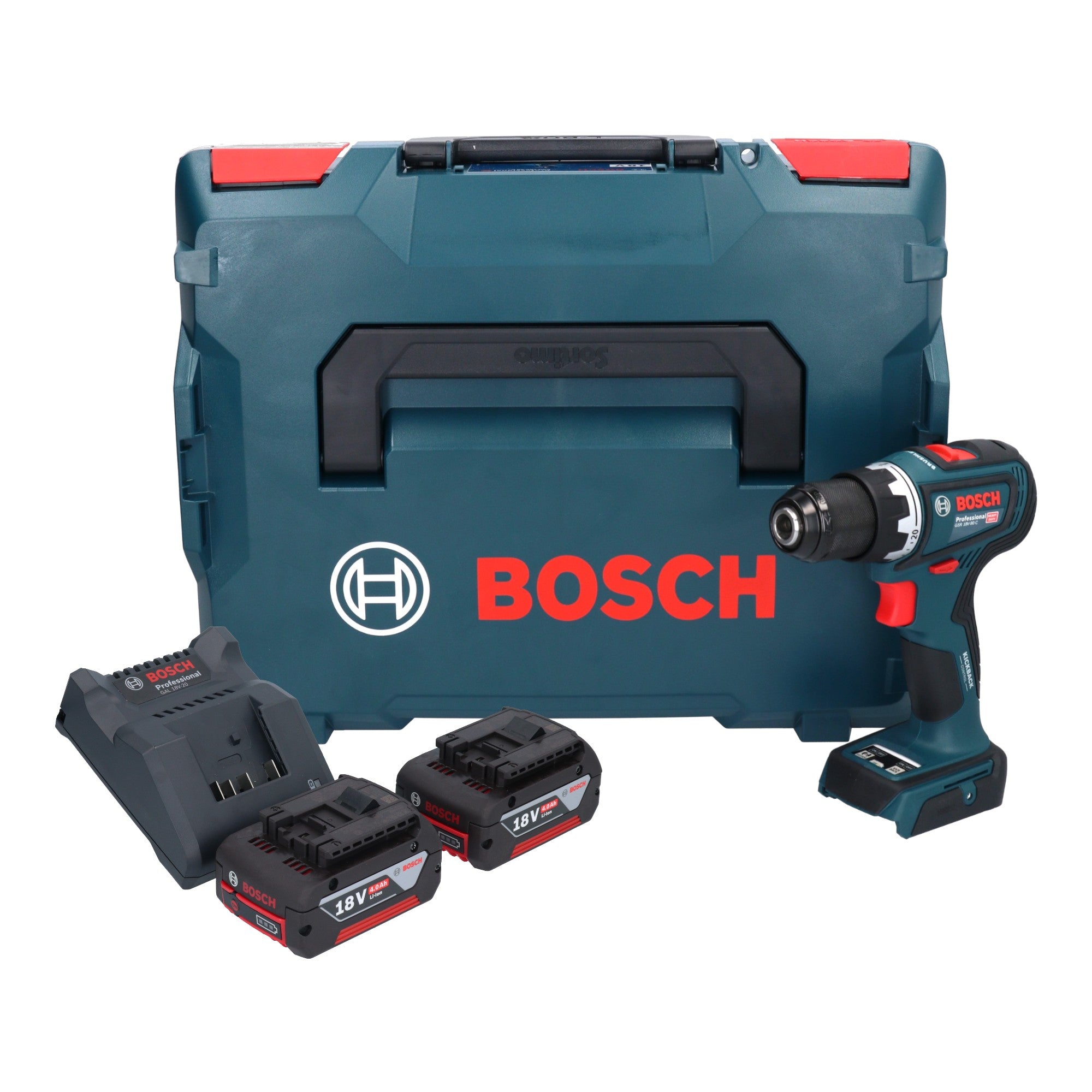 Bosch GSR 18V 90 C Professional Akku Bohrschrauber 18 V 64 Nm Brushless 2x Akku 4 0 Ah Ladegeraet L Boxx 0 - toolbrothers