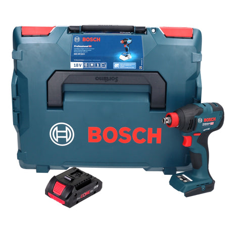 Bosch GDX 18V-210 C Atornillador de impacto giratorio a batería profesional 18 V 210 Nm sin escobillas + 1x batería ProCORE 4,0 Ah + L-Boxx - sin cargador