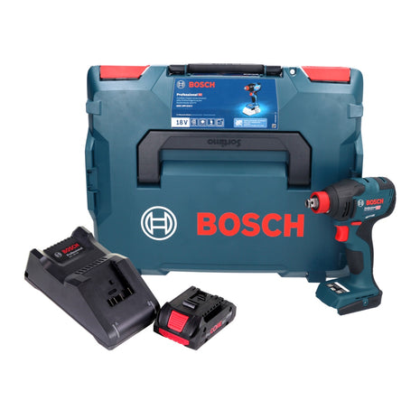 Bosch GDX 18V-210 C Atornillador de impacto giratorio inalámbrico profesional 18 V 210 Nm sin escobillas + 1x batería ProCORE 4,0 Ah + cargador + L-Boxx