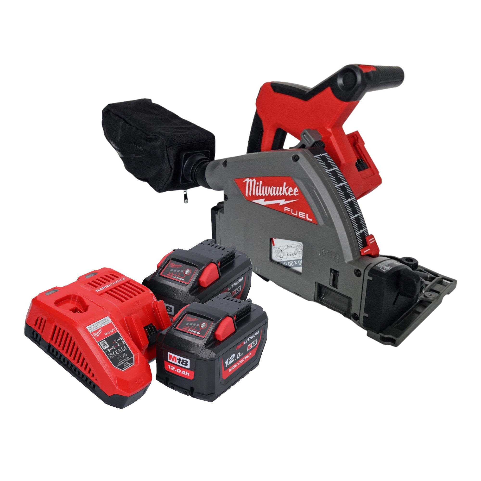 Milwaukee M18 FPS55 122 Akku Tauchsaege 18 V 165 mm Brushless 2x Akku 12 0 Ah Ladegeraet 0 - toolbrothers
