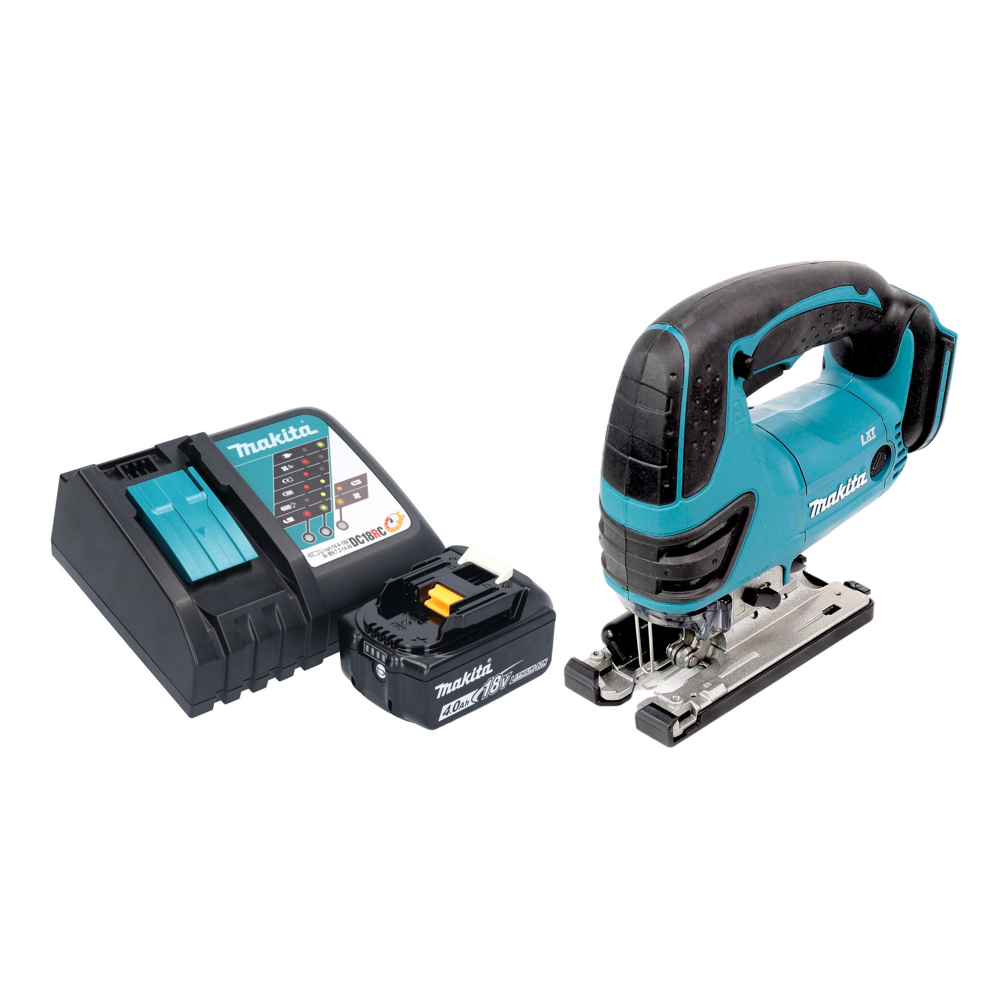 Makita DJV 180 RM1X Akku Stichsaege 18 V 135 mm 1x Akku 4 0 Ah Ladegeraet 0 - toolbrothers
