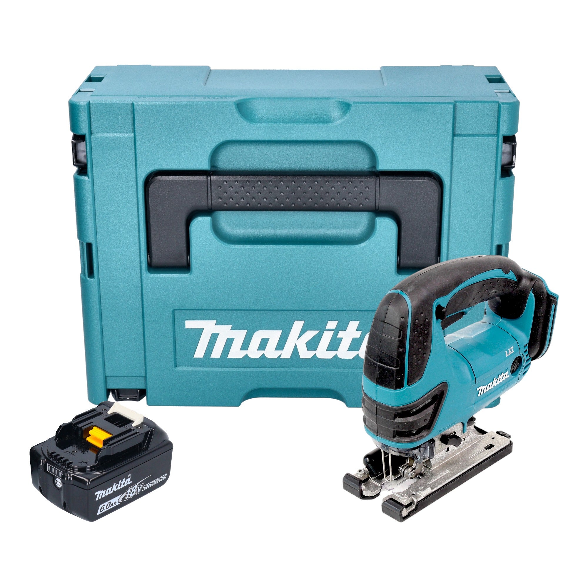 Makita DJV 180 G1XJ Akku Stichsaege 18 V 135 mm 1x Akku 6 0 Ah Makpac ohne Ladegeraet 0 - toolbrothers