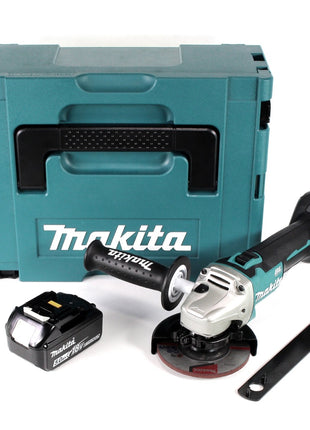 Makita DGA 454 T1J Akku Winkelschleifer 18 V 115mm + 1x Akku 5,0Ah + Makpac - ohne Ladegerät - Toolbrothers