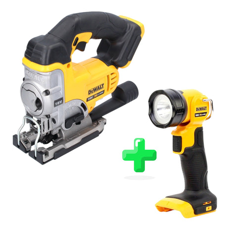 DeWalt DCS 331 N Akku Stichsäge 18 V Solo + DeWalt DCL 040 18V XR Li-Ion Akku Lampe