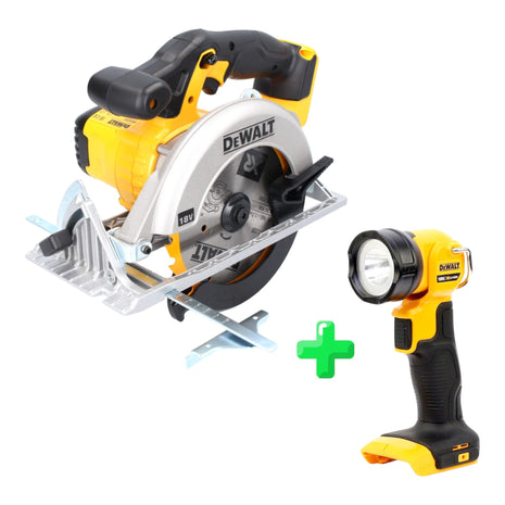 DeWalt DCS 391 N Scie circulaire portative sans fil 18 V 165 mm + lame + DeWalt DCL 040 18V XR Li-Ion Lampe sans fil