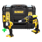 DeWalt DCF 620 NT Akku Trockenbauschrauber 18 V 30 Nm Brushless + TSTAK + DeWalt DCL 040 18V XR Li-Ion Akku Lampe