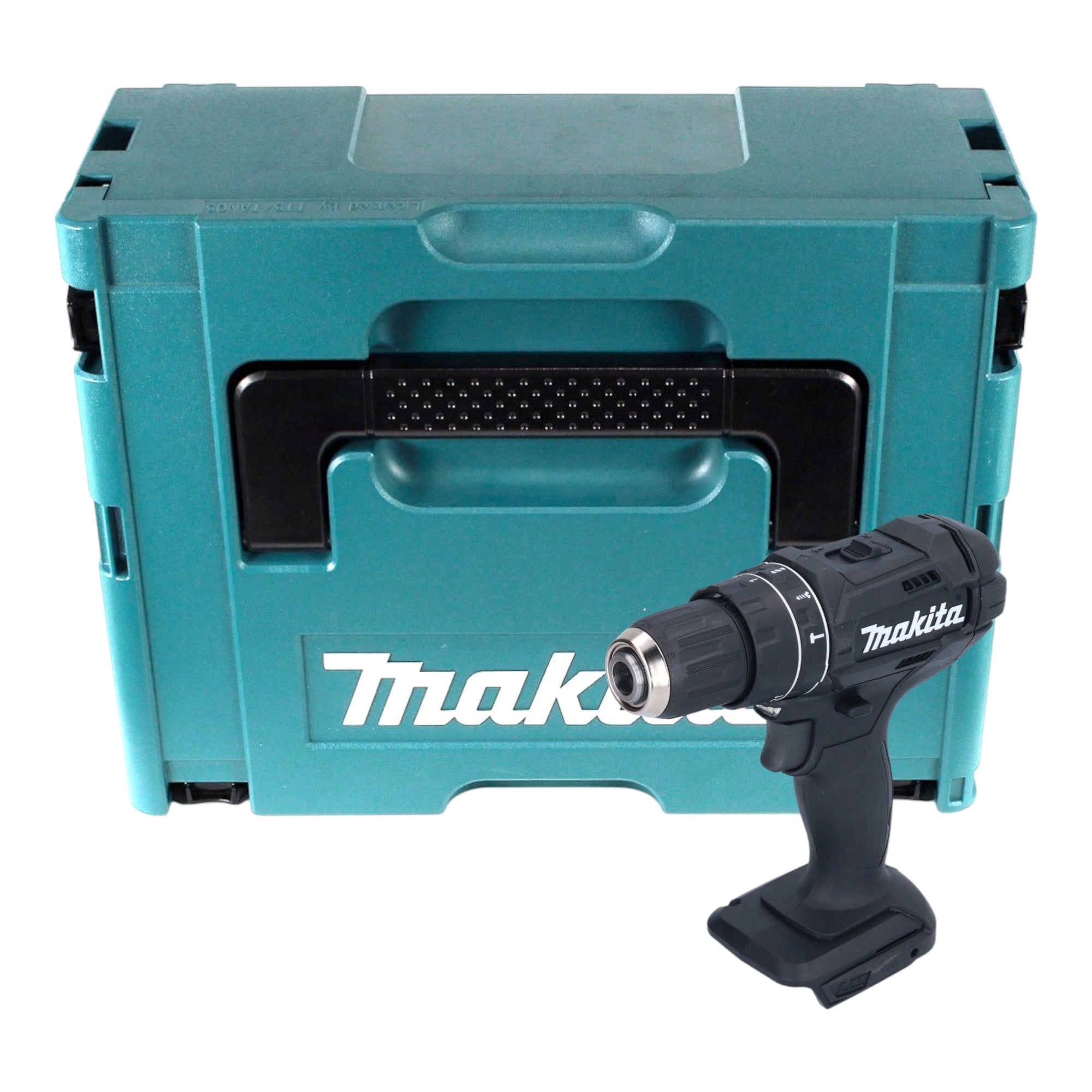 Makita DHP 482 ZJB Akku Schlagbohrschrauber 18 V 62 Nm Schwarz Makpac ohne Akku ohne Ladegeraet 0 - toolbrothers