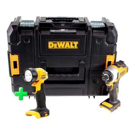 DeWalt DCF 809 NT Akku Schlagschrauber 18 V Brushless Li-Ion Solo in T-STAK Box + DeWalt DCL 040 18V XR Li-Ion Akku Lampe