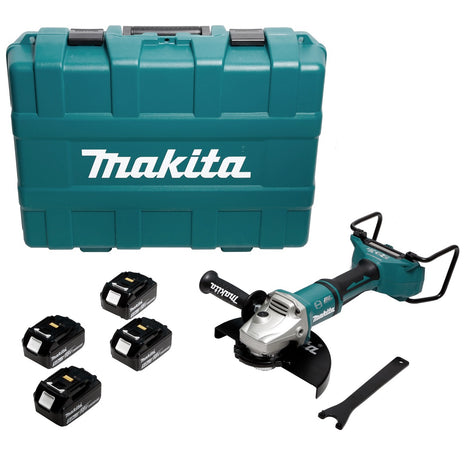 Makita DGA 900 T4KX2 Akku Winkelschleifer 36V 2x18V 230mm Brushless 4x Akku 5 0Ah Ezynut Koffer ohne Ladegeraet 1 - toolbrothers